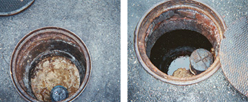 Grease Trap Before & After